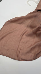 Mocha Taupe - Cotton Linen Scarf