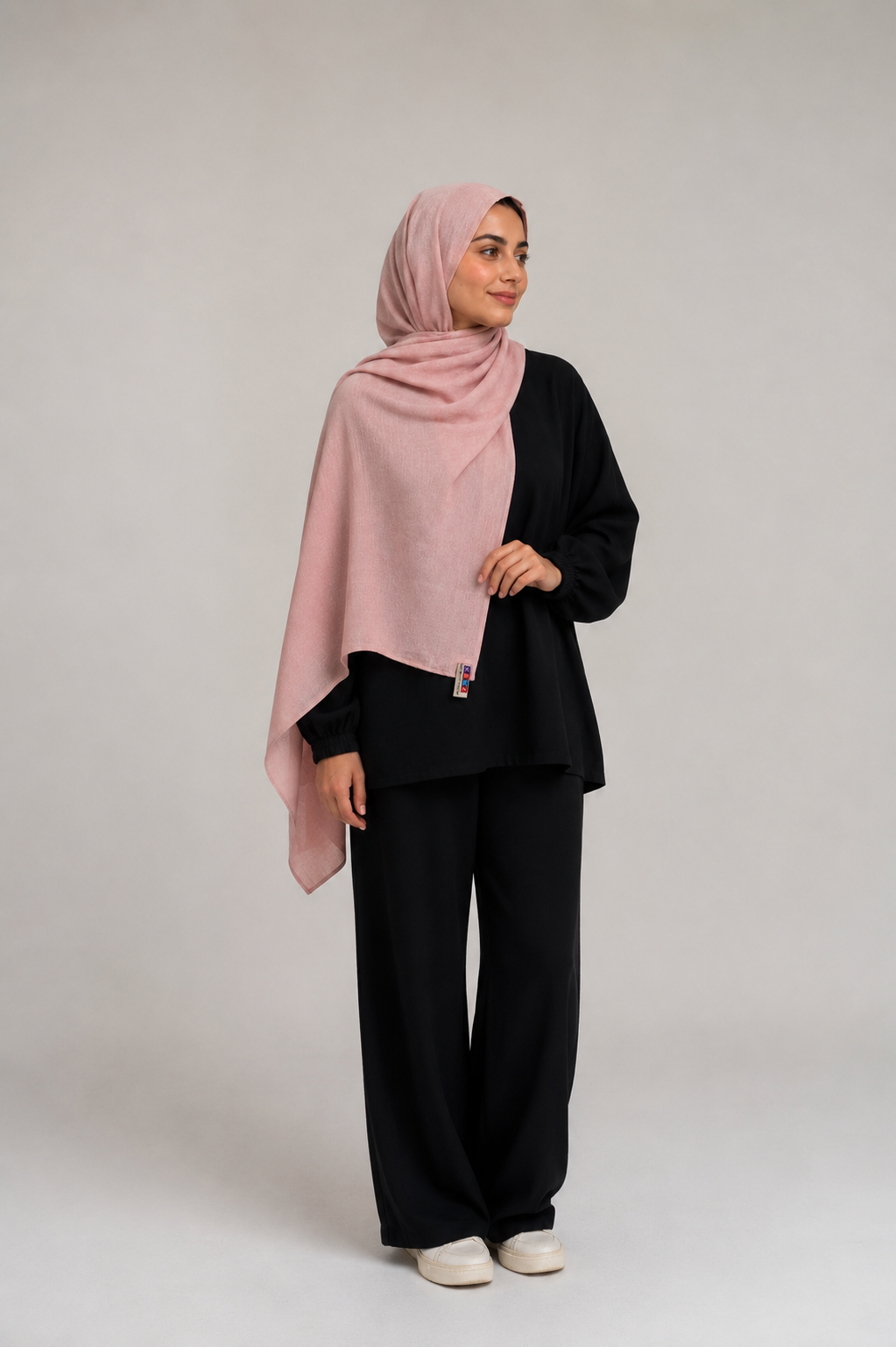 Dusty Blush - Cotton Linen Scarf