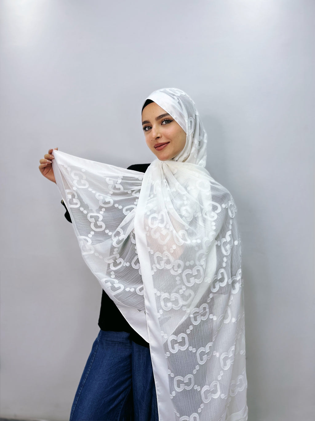 Kenz Gucci Devoré Scarf