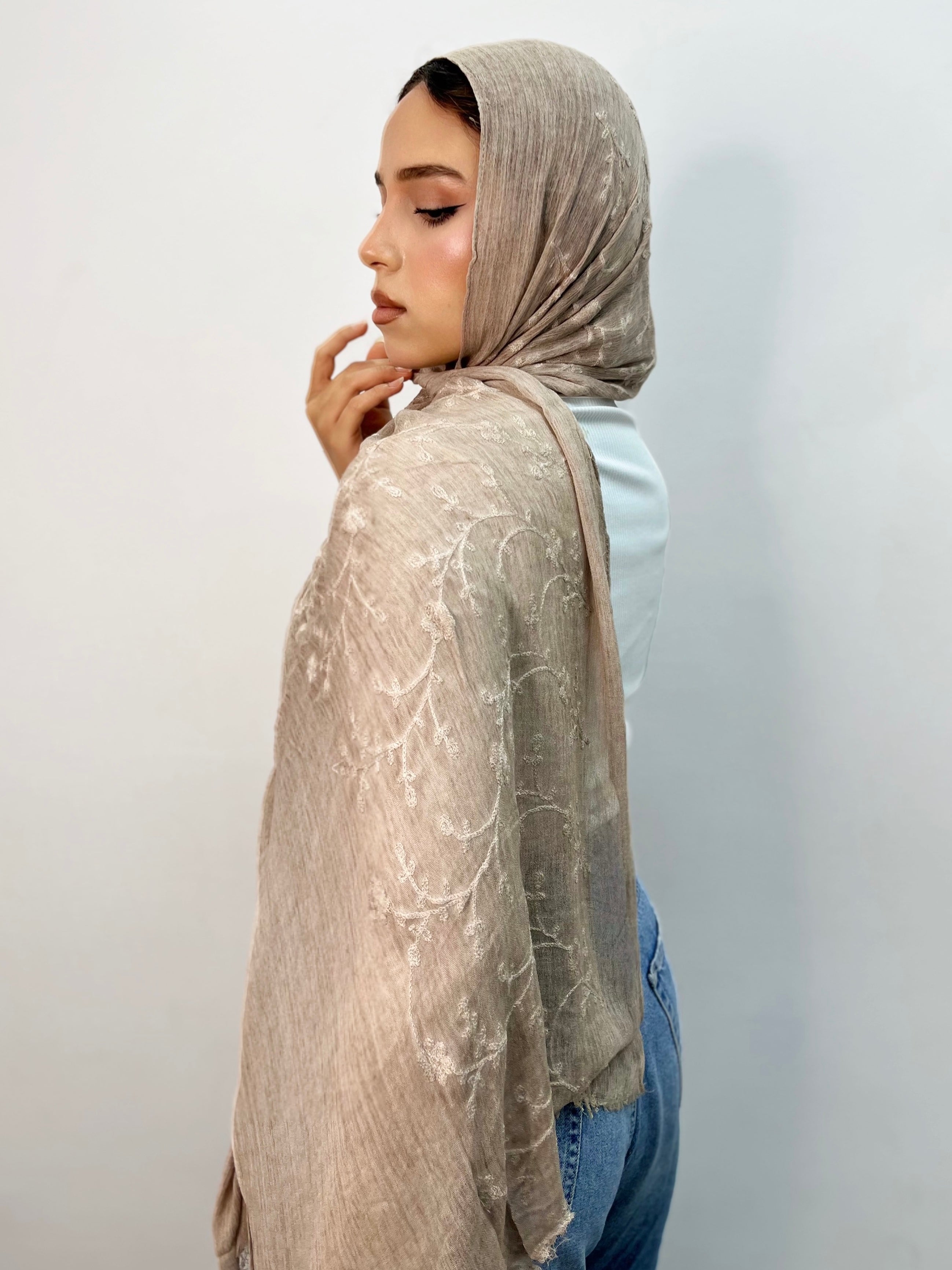 Kenz Thai Indian Floral Scarf