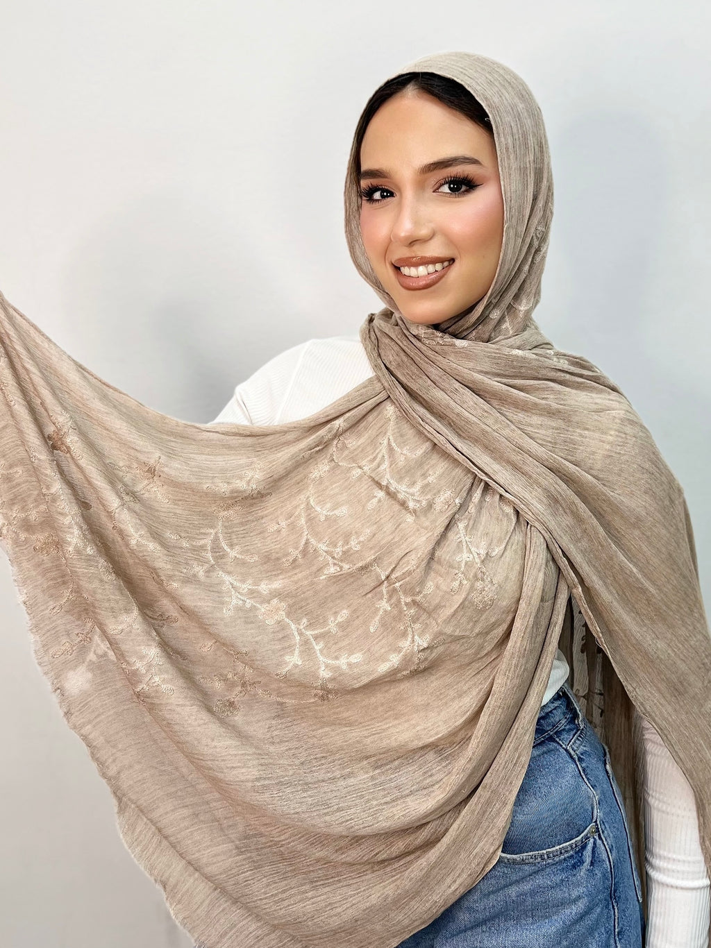 Kenz Thai Indian Floral Scarf