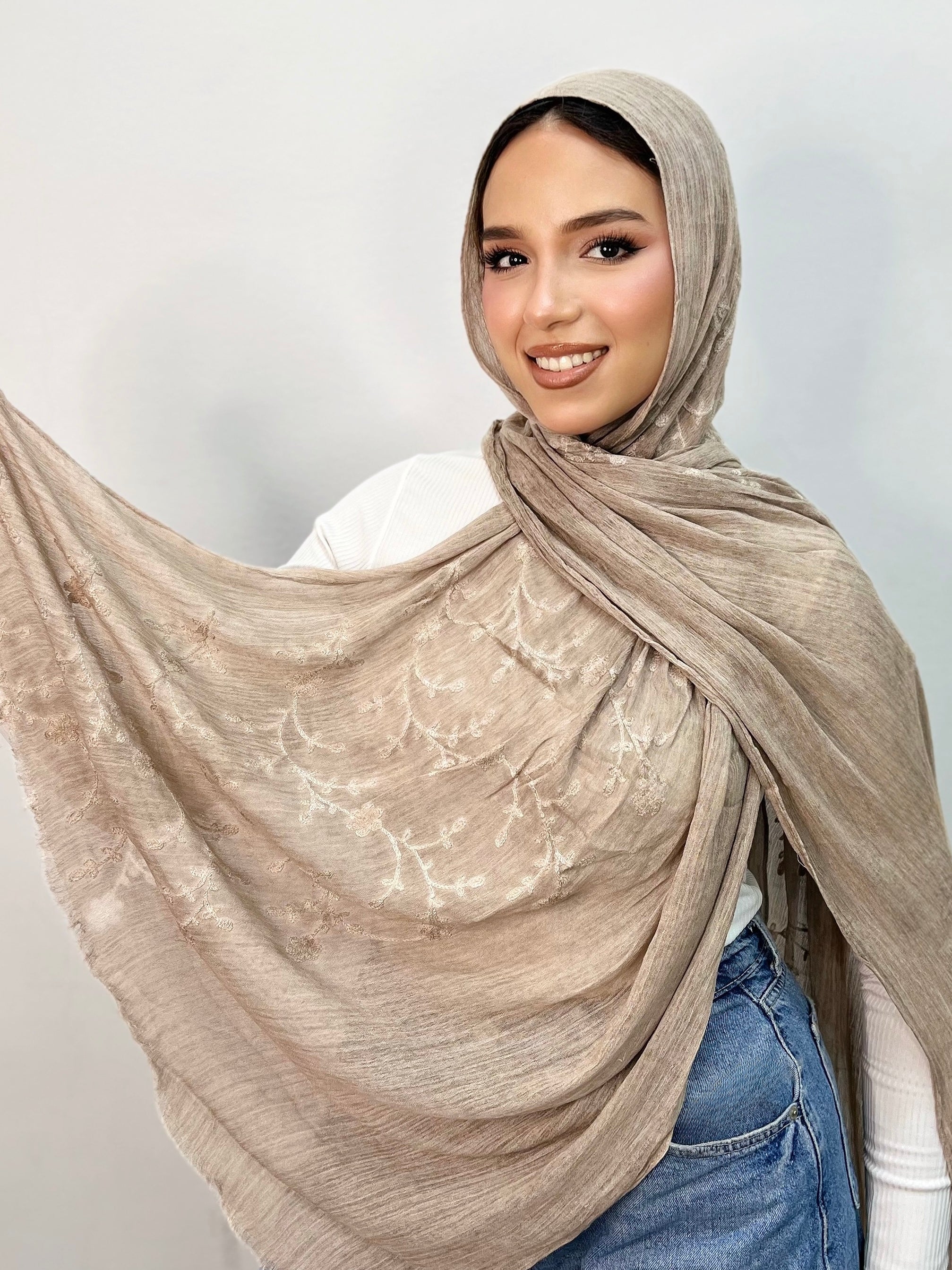 Kenz Thai Indian Floral Scarf