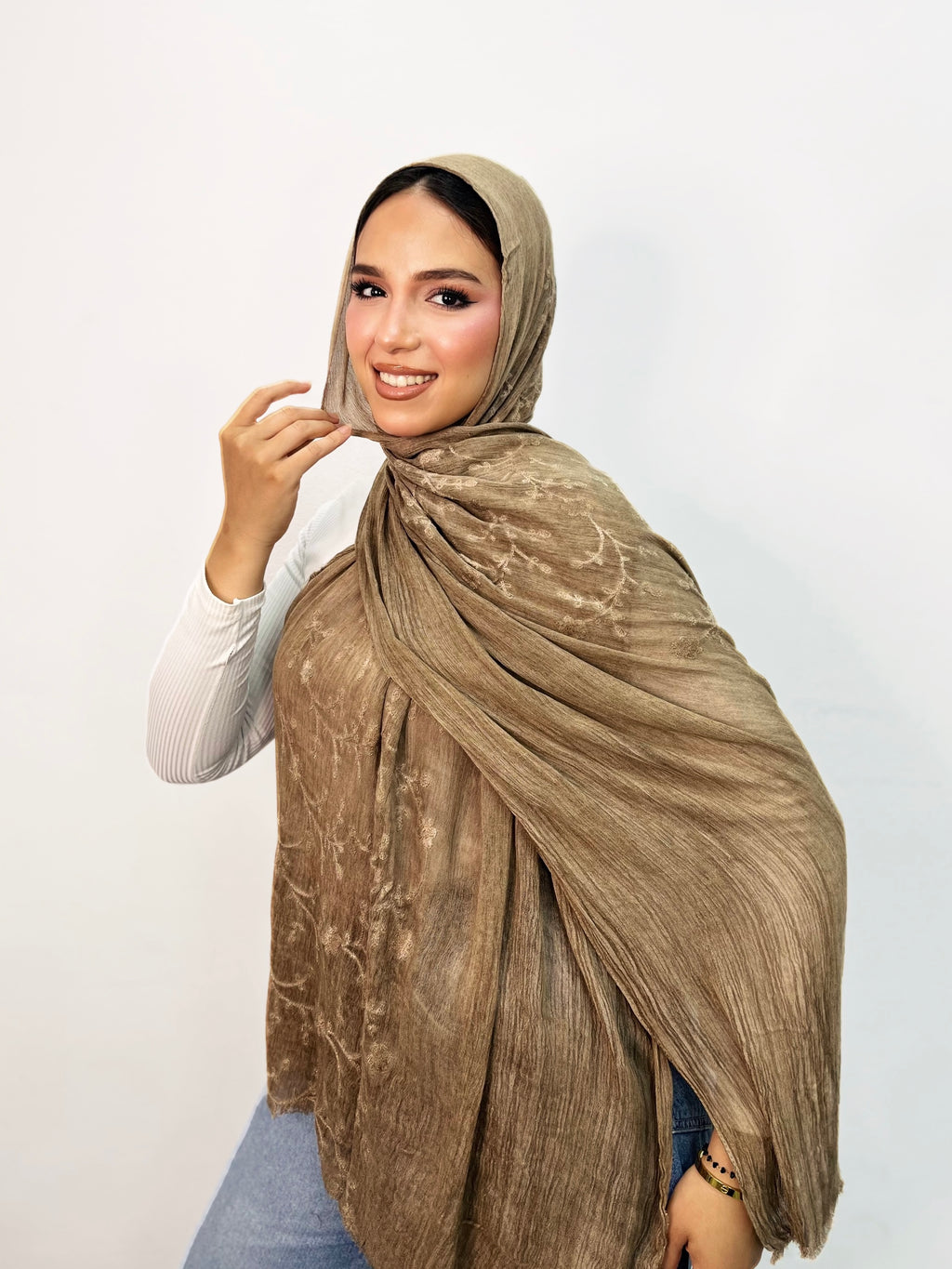 Kenz Thai Indian Floral Scarf