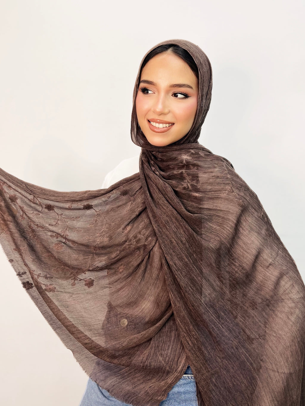 Kenz Thai Indian Floral Scarf