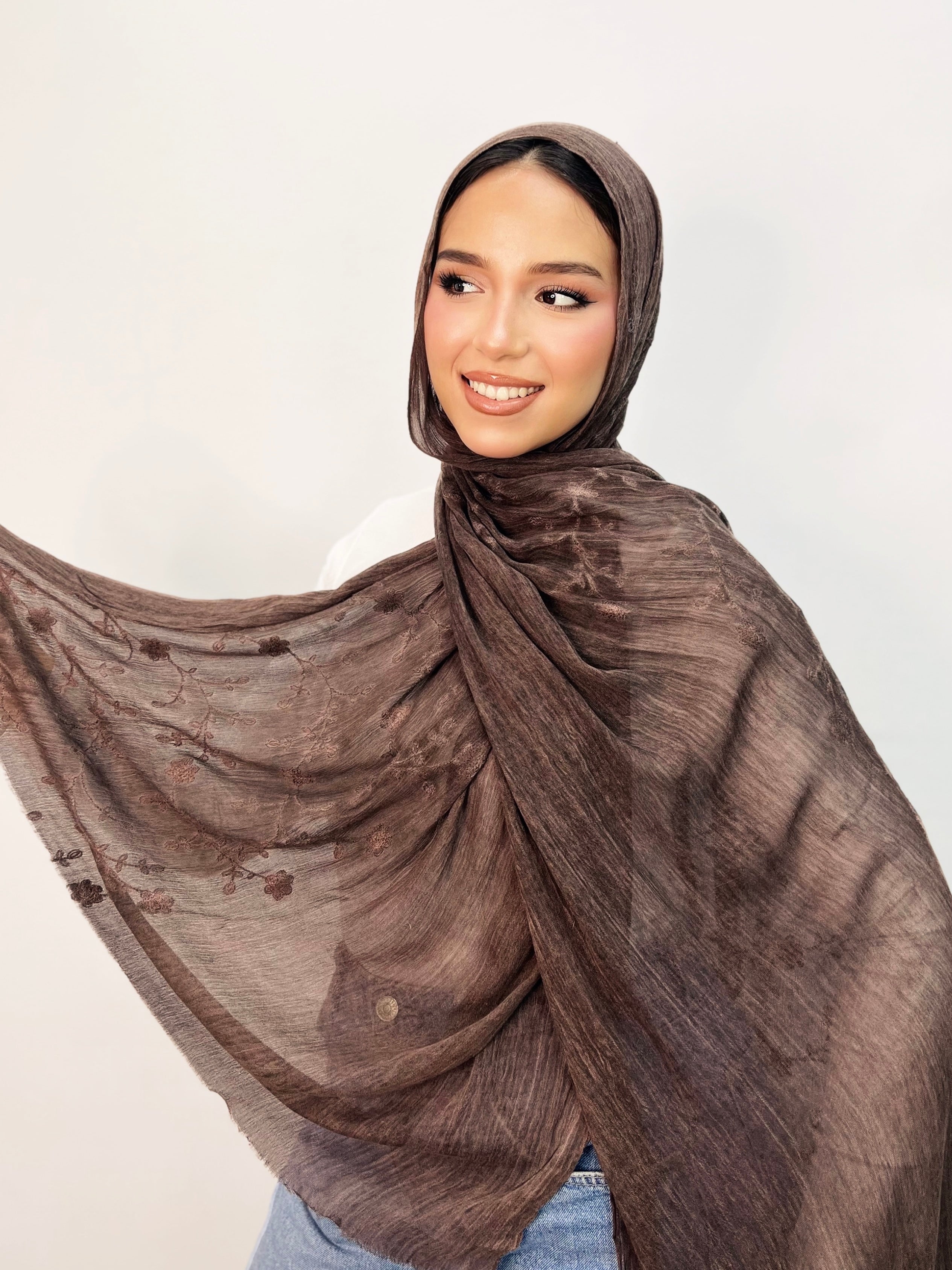 Kenz Thai Indian Floral Scarf