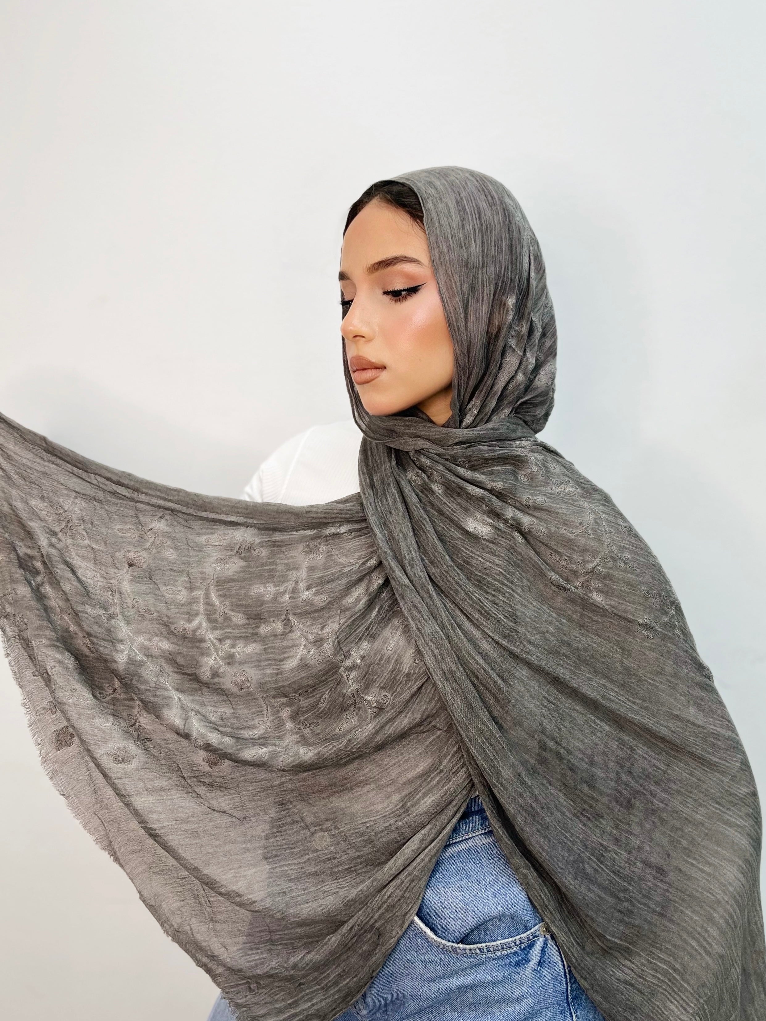 Kenz Thai Indian Floral Scarf