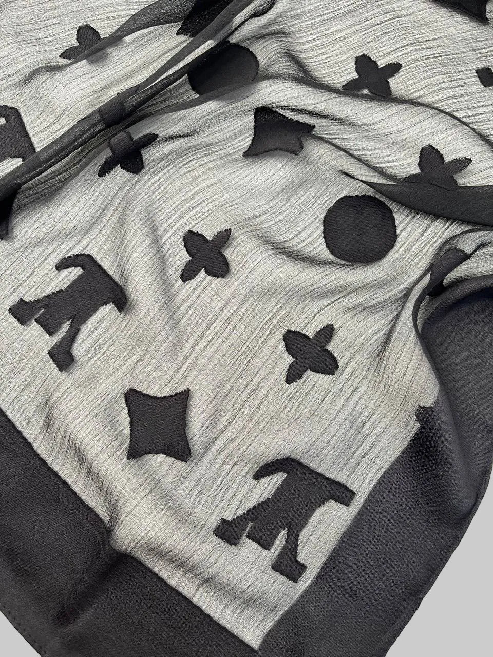 Kenz Devoré lv Chiffon Scarf